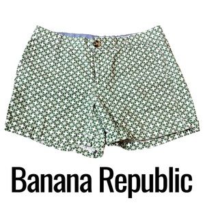 Banana Republic Green White Women’s Shorts Size 6